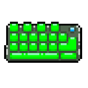 Imagem animada de um teclado